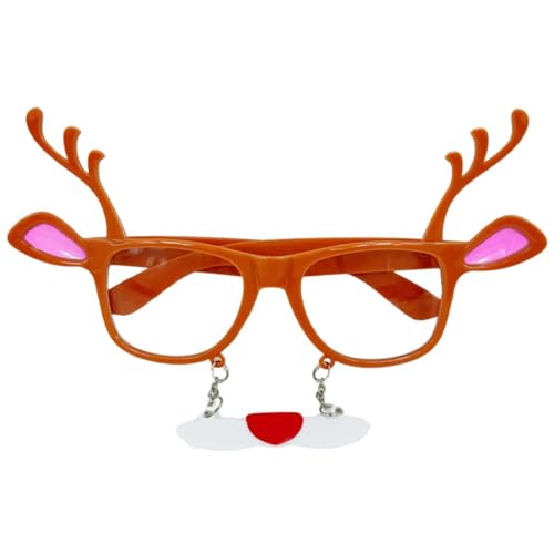 ETAWDE Weihnachtskostüm-Brillenrahmen für Familienfeiern und Aufführungen, Cartoon-Weihnachtsmann-Brille, Partyzubehör, Requisiten von ETAWDE