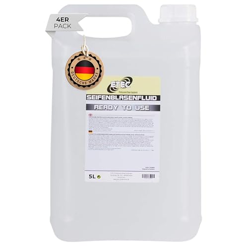 ETEC Professional Seifenblasen Flüssigkeit 4 x 5 Liter – Fluid für Seifenblasenmaschine – Party DJ Kinder Geburtstag Effekt Club Disco Veranstaltung Bühne Licht Show ETEC Professional Seifenblasen Flüssigkeit 4 x 5 Liter – Fluid für Seifenblasenmaschine – Party DJ Kinder Geburtstag Effekt Club Disco Veranstaltung Bühne Licht Show von ETEC