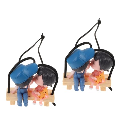 ETHZZLE 2 Stück Charmante Pendants für Rückspiegel Swing Ornamente aus Strapazierfähigem Harz für Farbenfrohe Autoaccessoires für Frauen und Männer ETHZZLE 2 Stück Charmante Pendants für Rückspiegel Swing Ornamente aus Strapazierfähigem Harz für Farbenfrohe Autoaccessoires für Frauen und Männer von ETHZZLE