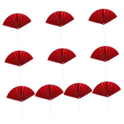 ETHZZLE Geburtstags Tortendekoration Fächerförmige Kuchenpicker Rot Kreative und Leichte Cake Toppers für Partys aus Hochwertigem Papier für Geburtstagsfeiern und Outdoor Events ETHZZLE Geburtstags Tortendekoration Fächerförmige Kuchenpicker Rot Kreative und Leichte Cake Toppers für Partys aus Hochwertigem Papier für Geburtstagsfeiern und Outdoor Events von ETHZZLE