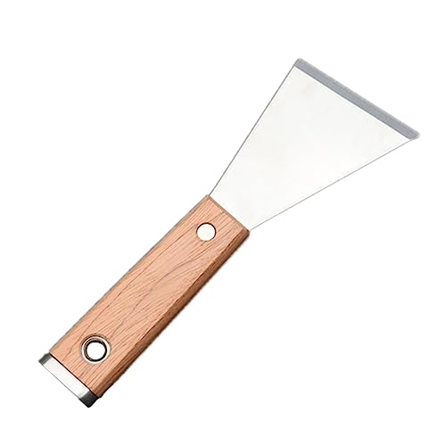 ETHZZLE Spachtel aus Edelstahl mit Holzgriff polierter Schaber zum Abkratzen von Kleber und Farbe ETHZZLE Spachtel aus Edelstahl mit Holzgriff polierter Schaber zum Abkratzen von Kleber und Farbe von ETHZZLE