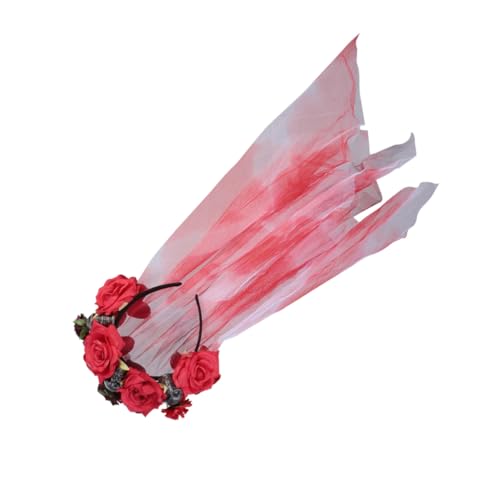 ETHZZLE Stirnband Kostüm Für Frauen Rosenblume Halloween Totenkopf Stirnband Stirnbänder Halloween Kopfbedeckung Für Frauen Tag Der Toten Rosen Verzierte ETHZZLE Stirnband Kostüm Für Frauen Rosenblume Halloween Totenkopf Stirnband Stirnbänder Halloween Kopfbedeckung Für Frauen Tag Der Toten Rosen Verzierte von ETHZZLE