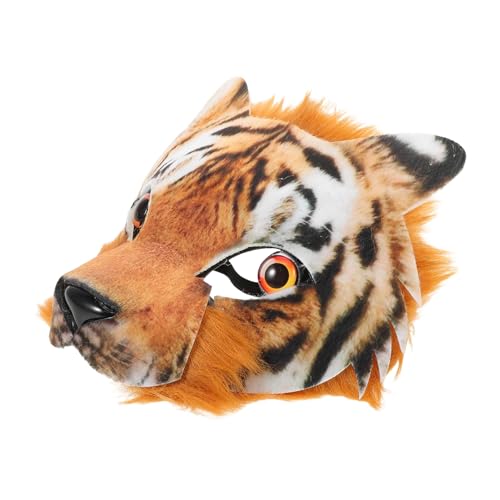 ETHZZLE Tiger Halbgesichts Maske und Erwachsene Tiermaske für Halloween Karneval Geburtstag Kostüm Zubehör Vielseitig Einsetzbar mit Sicherem Sitz und Klarem Blick ETHZZLE Tiger Halbgesichts Maske und Erwachsene Tiermaske für Halloween Karneval Geburtstag Kostüm Zubehör Vielseitig Einsetzbar mit Sicherem Sitz und Klarem Blick von ETHZZLE