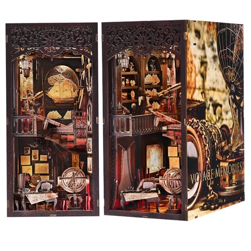 ETKVR Book Nook Kit, DIY Miniatur Puppenhaus Booknook Kit für Jugendliche und Erwachsenen, Booknook Modell Alley Einsatz für Bücherregal-Dekoration ETKVR Book Nook Kit, DIY Miniatur Puppenhaus Booknook Kit für Jugendliche und Erwachsenen, Booknook Modell Alley Einsatz für Bücherregal-Dekoration von ETKVR