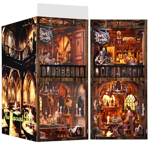 ETKVR Book Nook Kit, DIY Miniatur Puppenhaus Booknook Kit für Jugendliche und Erwachsenen, Booknook Modell Alley Einsatz für Bücherregal-Dekoration ETKVR Book Nook Kit, DIY Miniatur Puppenhaus Booknook Kit für Jugendliche und Erwachsenen, Booknook Modell Alley Einsatz für Bücherregal-Dekoration von ETKVR