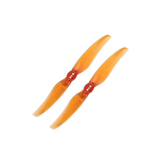 ETLIN 5126 5 Zoll 2 Blatt CW CCW Requisiten LR5126-2 Hocheffizienter RC Hubschrauber Propeller for 2204 2203 FPV(2Pairs Orange) von ETLIN