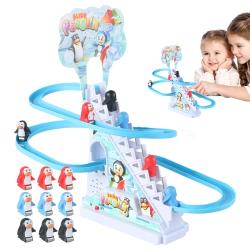ETUCYNG 28x25x15 cm Penguin Race Track Toy Rutschspielzeug Kletterspielzeug Pinguin Rennstreckenspielzeug Achterbahn Mit Musik Und LED-Pinguinrutsche Für Kinder Weihnachten Geburtstage ETUCYNG 28x25x15 cm Penguin Race Track Toy Rutschspielzeug Kletterspielzeug Pinguin Rennstreckenspielzeug Achterbahn Mit Musik Und LED-Pinguinrutsche Für Kinder Weihnachten Geburtstage von ETUCYNG