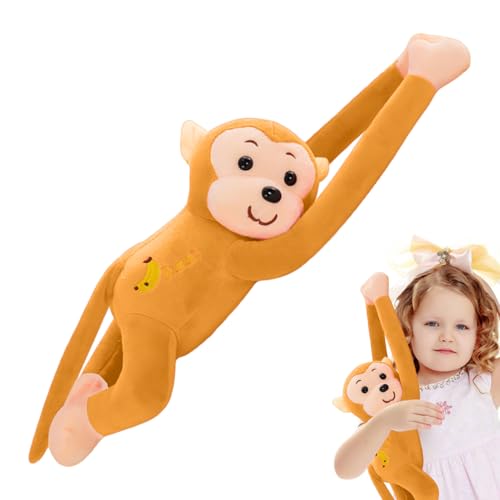 ETUCYNG 45 X 10 X 10 cm Hängender AFFE Hanging Monkey Arm Schwanz Plüsch AFFE Spielzeug Stofftier Kindersicheres Kuscheltier Äffchen Für Jedes Bett Sofa Oder Jeden Schreibtisch von ETUCYNG