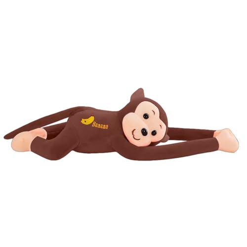 ETUCYNG 45 X 10 X 10 cm Hängender AFFE Hanging Monkey Arm Schwanz Plüsch AFFE Spielzeug Stofftier Kindersicheres Kuscheltier Äffchen Für Jedes Bett Sofa Oder Jeden Schreibtisch von ETUCYNG