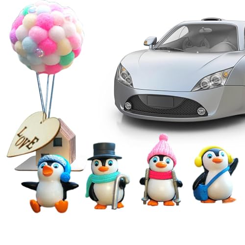 ETUCYNG Auto-Armaturenbrett, zentrale Steuerung, Ornament, Tierdekoration, niedliche Figuren, Ornamente, Cartoon, für Esstisch von ETUCYNG