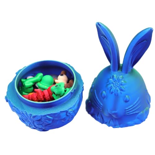 ETUCYNG Eier für die Ostereiersuche, gedruckte Ostereier | 3D -gedruckte Haseneier - Leere Osterspielzeug, Tierzappwerksspielzeug, Osterkorb Stuffers, Osterhome Desk Decor für Kinder ETUCYNG Eier für die Ostereiersuche, gedruckte Ostereier | 3D -gedruckte Haseneier - Leere Osterspielzeug, Tierzappwerksspielzeug, Osterkorb Stuffers, Osterhome Desk Decor für Kinder von ETUCYNG