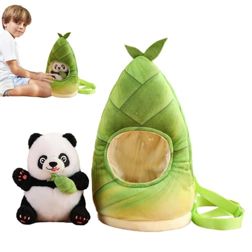 ETUCYNG Gefüllter Panda -Spielzeug, Panda Plüschspielzeug | Cartoon Kids Panda Toy,Weiche Tierpuppe, süße Kinder -Rucksack für Schlafzimmer, Wohnzimmer, Zuhause, Arbeit von ETUCYNG