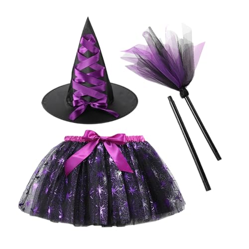 ETUCYNG Halloween Hexenrock,Halloween Kinder Hexenkostüm Kleiderset | Verstellbare Kleidung Für Kinder Tanzauftritte Cosplay Events Geburtstag ETUCYNG Halloween Hexenrock,Halloween Kinder Hexenkostüm Kleiderset | Verstellbare Kleidung Für Kinder Tanzauftritte Cosplay Events Geburtstag von ETUCYNG