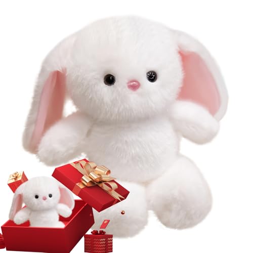 ETUCYNG Hase Plüschtier,Niedliches Tierfigur Kuschelkissen Puppe,Weiche Wohnaccessoires Für Hochzeit Urlaub Kinder Reise Sofa Bett Wohnzimmer Schlafzimmer Fenster Nachttische Schreibtisch Auto | von ETUCYNG