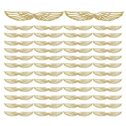 ETUCYNG Kuchen Deko - Schimmer Flügel Gold Kuchen Deko | 50 Stücke Papier Bastelset Für Tisch Mousse Theme Tanz Bäckerei Pudding Hochzeit Restaurant ETUCYNG Kuchen Deko - Schimmer Flügel Gold Kuchen Deko | 50 Stücke Papier Bastelset Für Tisch Mousse Theme Tanz Bäckerei Pudding Hochzeit Restaurant von ETUCYNG