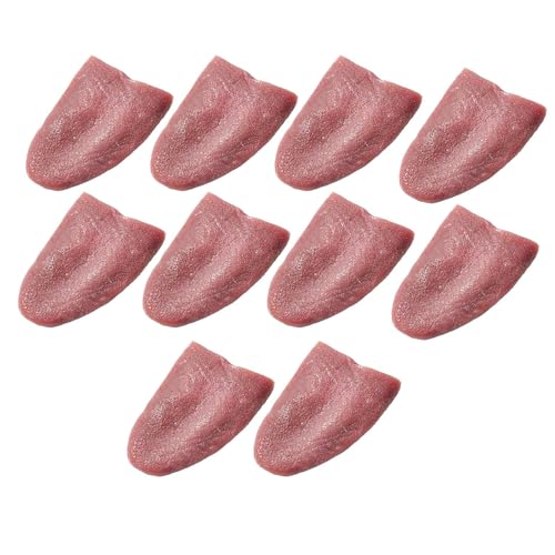 ETUCYNG Künstliche Zunge | Gruselige Zungenrequisiten Tricks - 10 Teile Grober Unfug Streiche Magische Requisiten Für Karneval Feier Dekoration Comedy Bühnenauftritt von ETUCYNG