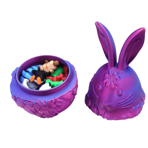 ETUCYNG Ostereier gefüllt, Eier für die Ostereiersuche - 3D -gedruckte Haseneier | Leere Osterspielzeug, Tierzappwerksspielzeug, Osterkorb Stuffers, Osterhome Desk Decor für Kinder ETUCYNG Ostereier gefüllt, Eier für die Ostereiersuche - 3D -gedruckte Haseneier | Leere Osterspielzeug, Tierzappwerksspielzeug, Osterkorb Stuffers, Osterhome Desk Decor für Kinder von ETUCYNG