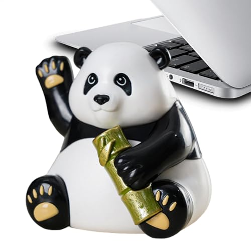 ETUCYNG Wackelkopf für Armaturenbrett, Solar-Panda-Bär, Wackelkopf, Sammelfiguren, Auto-Armaturenbrett-Dekoration, Panda-Schreibtisch-Zubehör für Büro, Schreibtisch, Heimdekoration von ETUCYNG