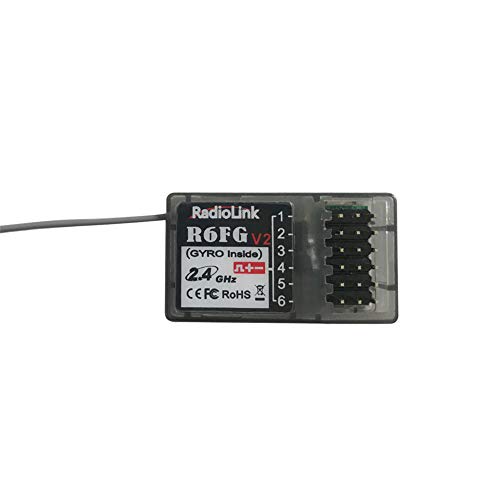 ETbotu Radiolink R6FG R6F V2 2,4 GHz 6 CH Empfänger FHSS Gyroskop Hochspannung integriert für RC4GS RC3S RC4G T8FB RC6GS Transmitter Auto Boot RC R6FG von ETbotu