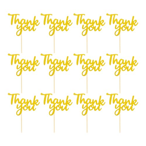 12pcs Danke Cake Topper, danke Day Cake Topper Wertschätzung für Lehrerversammlungen Partyveranstaltungen Feierlichkeiten zu geben 12pcs Danke Cake Topper, danke Day Cake Topper Wertschätzung für Lehrerversammlungen Partyveranstaltungen Feierlichkeiten zu geben von EUBEISAQI