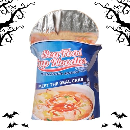 EUBEISAQI Halloween Kostüm | Meeresfrüchte Instantnudeln Kostüm | Lustige Verkleidung Streich Outfit Für Damen Herren Partys | Cosplay Zuhause Bühne Performance Event von EUBEISAQI