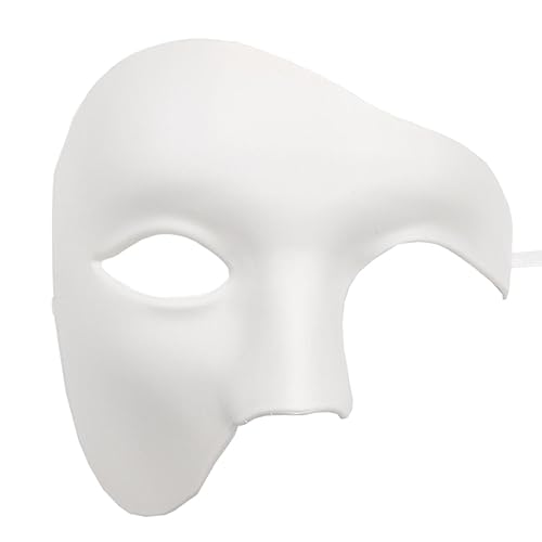EUBEISAQI Maskerade-Maske für Männer, Phantom der Oper, halbe Gesichtsbedeckung, venezianisches Phantom, Maskerade, Mardi Gras-Party, Kostü, Maskerade für Halloween-Kostü party von EUBEISAQI