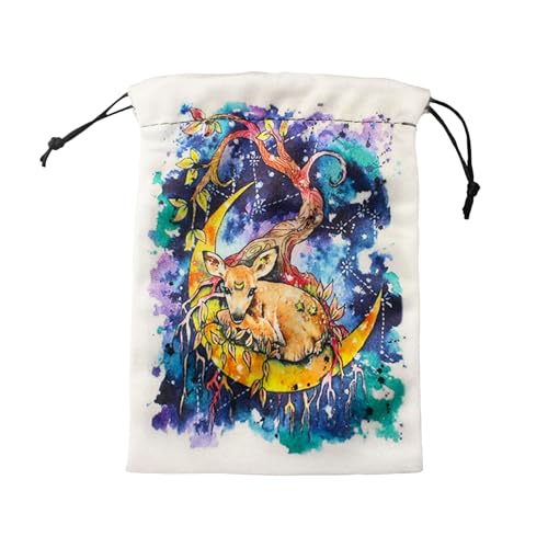 EUBEISAQI Tarot Beutel | Aufbewahrungsbeutel Für Tarotkarten Mit Zugband - Aufbewahrung Für Spielzeug Auto Zuhause Outdoor Küche Büro Camping Wohnheim Klassenzimmer Schrank Garten von EUBEISAQI