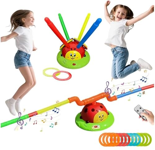 Ringwurfspiel für Kinder/Seilspringmaschine Kind/Schaumraketen Launcher, Outdoor Spielzeug mit Musik für Kinder 3 4 5 6 7 8 9 Jahre Ringwurfspiel für Kinder/Seilspringmaschine Kind/Schaumraketen Launcher, Outdoor Spielzeug mit Musik für Kinder 3 4 5 6 7 8 9 Jahre von EUBSWA
