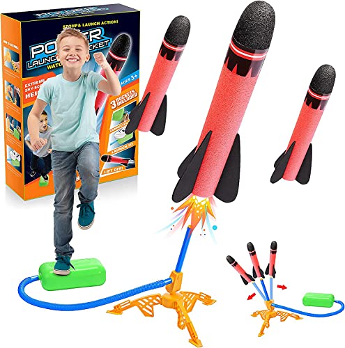 Outdoor Spielzeug ab 3 4 5 6 7 8 Jahre Junge, Raketen Geschenke Spiele für Kinder Mädchen 3-9 Jahre für Draußen Gartenspiele Rakete Spielzeug von EUCOCO