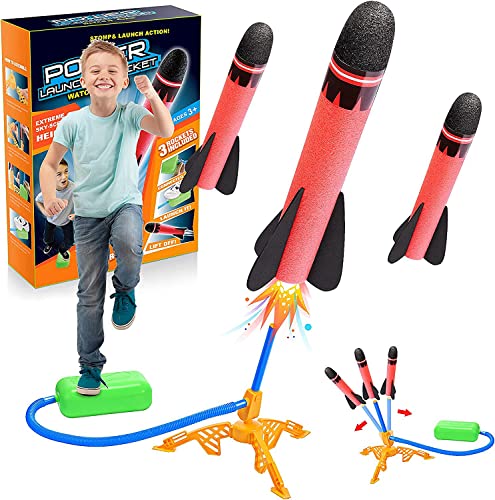 Outdoor Spielzeug ab 3 4 5 6 7 8 Jahre Junge, Raketen Spielzeuge für Kinder Geschenke Junge Outdoor Spiele für Kinder Geschenk Mädchen 3-9 Jahre Spielzeuge für Draußen Gartenspiele Rakete Spielzeugs von EUCOCO