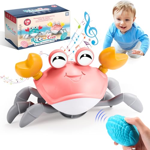 EUCOCO Ferngesteuertes Krabbe Baby Spielzeug ab 1 2 3 Jahr, Spielzeug ab 6 7 8 9 10 Monate Kinderspielzeug ab 1 2 3 Jahre Junge Mädchen Geschenk für Kinder Tummy Time Toys Krabbelspielzeug Baby EUCOCO Ferngesteuertes Krabbe Baby Spielzeug ab 1 2 3 Jahr, Spielzeug ab 6 7 8 9 10 Monate Kinderspielzeug ab 1 2 3 Jahre Junge Mädchen Geschenk für Kinder Tummy Time Toys Krabbelspielzeug Baby von EUCOCO