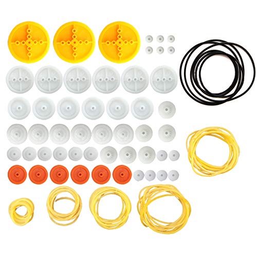 EUDAX 2 mm Loch Kunststoff Riemenscheibe Getriebe Kombination Modulus Paket Gummiriemen Band Kunststoff Modell Zubehör für DIY Roboter Autos RC Spielzeug Auto Flugzeug EUDAX 2 mm Loch Kunststoff Riemenscheibe Getriebe Kombination Modulus Paket Gummiriemen Band Kunststoff Modell Zubehör für DIY Roboter Autos RC Spielzeug Auto Flugzeug von EUDAX