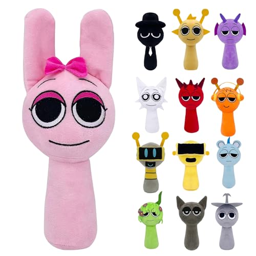 EUGRESS Sprunki Plush Flauschige Plüschtiere und Kissen, Weihnachts- und Geburtstagsgeschenke für Erwachsene und Kinder (Pink) von EUGRESS