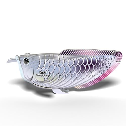 EUGY 124 Silber Arowana Eco-Friendly 3D Paper Puzzle für Jungen und Mädchen ab 6 Jahren EUGY 124 Silber Arowana Eco-Friendly 3D Paper Puzzle für Jungen und Mädchen ab 6 Jahren von EUGY
