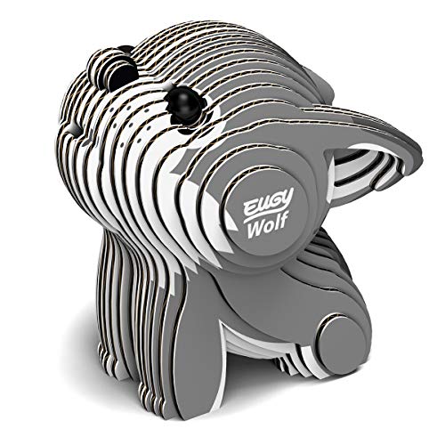 EUGY 650040 Wolf, 3D Tier-Puzzle für Kinder und Erwachsene zum Zusammenbauen, DIY Tierfigur, Bastelset ab 6 Jahren EUGY 650040 Wolf, 3D Tier-Puzzle für Kinder und Erwachsene zum Zusammenbauen, DIY Tierfigur, Bastelset ab 6 Jahren von EUGY