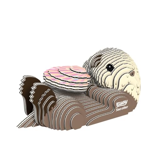 EUGY 650060 Seeotter, 3D Tier-Puzzle für Kinder und Erwachsene zum Zusammenbauen, DIY Tierfigur, Bastelset ab 6 Jahren EUGY 650060 Seeotter, 3D Tier-Puzzle für Kinder und Erwachsene zum Zusammenbauen, DIY Tierfigur, Bastelset ab 6 Jahren von EUGY