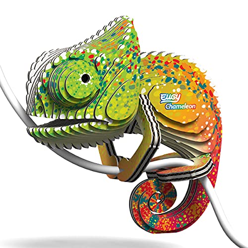 EUGY 650075 Chamäleon, 3D Tier-Puzzle für Kinder und Erwachsene zum Zusammenbauen, DIY Tierfigur, Bastelset ab 6 Jahren EUGY 650075 Chamäleon, 3D Tier-Puzzle für Kinder und Erwachsene zum Zusammenbauen, DIY Tierfigur, Bastelset ab 6 Jahren von EUGY
