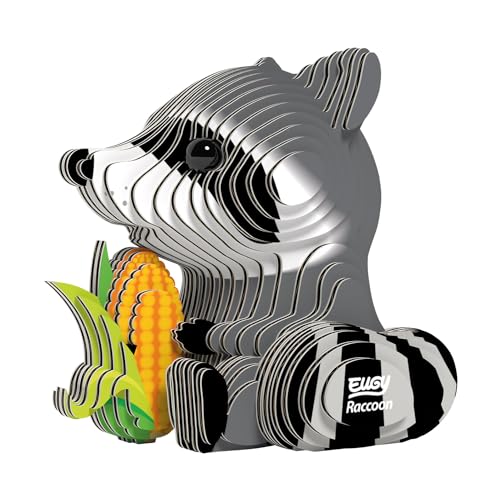 EUGY 650103 Waschbär, 3D Tier-Puzzle für Kinder und Erwachsene zum Zusammenbauen, DIY Tierfigur, Bastelset ab 6 Jahren EUGY 650103 Waschbär, 3D Tier-Puzzle für Kinder und Erwachsene zum Zusammenbauen, DIY Tierfigur, Bastelset ab 6 Jahren von EUGY