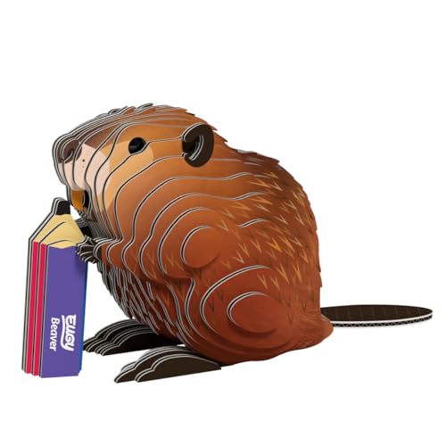 EUGY 650127 Biber, 3D Tier-Puzzle für Kinder und Erwachsene zum Zusammenbauen, DIY Tierfigur, Bastelset ab 6 Jahren EUGY 650127 Biber, 3D Tier-Puzzle für Kinder und Erwachsene zum Zusammenbauen, DIY Tierfigur, Bastelset ab 6 Jahren von EUGY