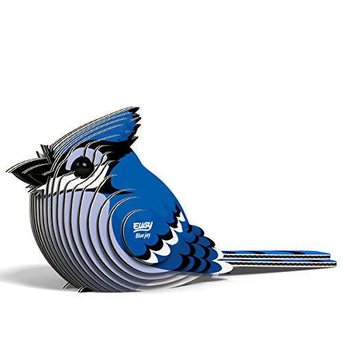 EUGY Öko-Friendly 3D Paper Puzzle (Blue Jay) von EUGY