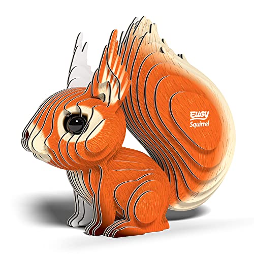EUGY 650083 Eichhörnchen, 3D Tier-Puzzle für Kinder und Erwachsene zum Zusammenbauen, DIY Tierfigur, Bastelset ab 6 Jahren EUGY 650083 Eichhörnchen, 3D Tier-Puzzle für Kinder und Erwachsene zum Zusammenbauen, DIY Tierfigur, Bastelset ab 6 Jahren von EUGY