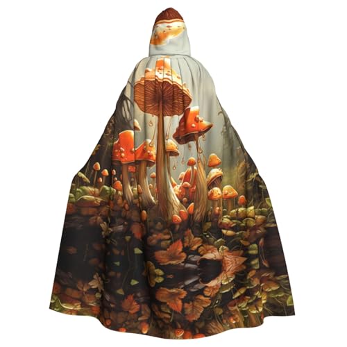 EUIYCBA Bright Mushroom Kapuzenumhang mit Kapuze – Herren-Bademantel mit Kapuze, Cosplay-Kostüm, Schwarz EUIYCBA Bright Mushroom Kapuzenumhang mit Kapuze – Herren-Bademantel mit Kapuze, Cosplay-Kostüm, Schwarz von EUIYCBA