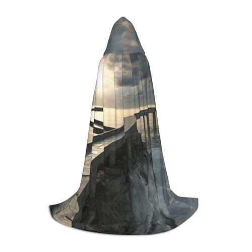 EUIYCBA Brücken im Meer Halloween Kapuzenumhang – Zauberer-Tunika, Kapuzenmantel, Halloween-Umhang, Cosplay-Kostüme EUIYCBA Brücken im Meer Halloween Kapuzenumhang – Zauberer-Tunika, Kapuzenmantel, Halloween-Umhang, Cosplay-Kostüme von EUIYCBA
