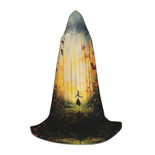 EUIYCBA Chasing Butterflies Halloween-Kapuzenumhang – Zauberer-Tunika, Kapuzenmantel, Halloween-Umhang, Cosplay-Kostüme EUIYCBA Chasing Butterflies Halloween-Kapuzenumhang – Zauberer-Tunika, Kapuzenmantel, Halloween-Umhang, Cosplay-Kostüme von EUIYCBA