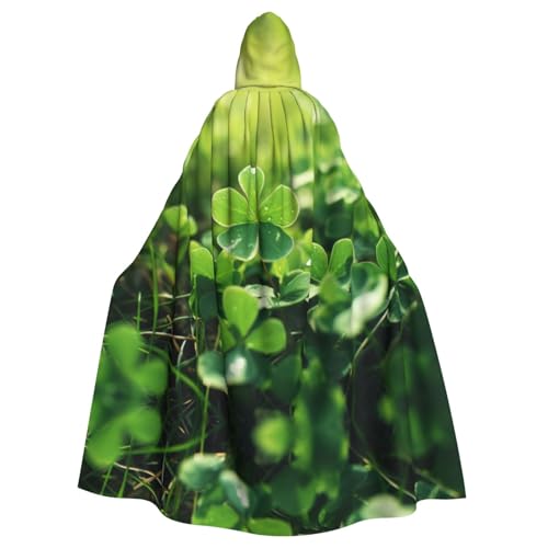 EUIYCBA Clover on the Lawn Kapuzenumhang mit Kapuze – Herren-Bademantel mit Kapuze, Cosplay-Kostüm, Schwarz von EUIYCBA