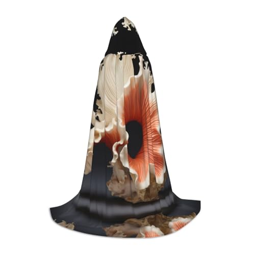 EUIYCBA Coral Baker Halloween-Umhang mit Kapuze – Zauberer-Tunika, Kapuzenmantel, Halloween-Umhang, Cosplay-Kostüme von EUIYCBA
