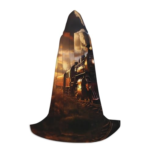 EUIYCBA Dampfzug Halloween Kapuzenumhang – Zauberer-Tunika, Kapuzenmantel, Halloween-Umhang, Cosplay-Kostüme EUIYCBA Dampfzug Halloween Kapuzenumhang – Zauberer-Tunika, Kapuzenmantel, Halloween-Umhang, Cosplay-Kostüme von EUIYCBA