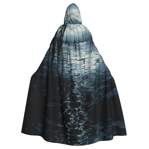 EUIYCBA Dim Lake Kapuzenumhang mit Kapuze – Herren-Bademantel mit Kapuze, Cosplay-Kostüm, Schwarz EUIYCBA Dim Lake Kapuzenumhang mit Kapuze – Herren-Bademantel mit Kapuze, Cosplay-Kostüm, Schwarz von EUIYCBA