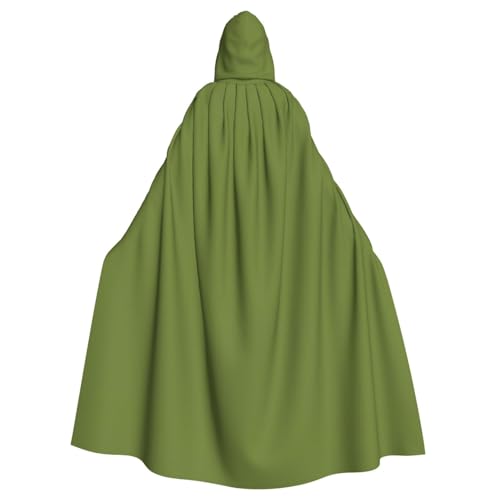 EUIYCBA Dunkelgrüner Kapuzenumhang mit Kapuze – Herren-Bademantel mit Kapuze, Cosplay-Kostüm, Schwarz von EUIYCBA
