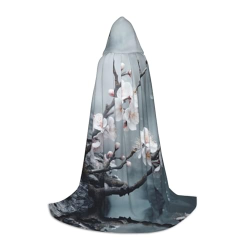 EUIYCBA Halloween-Kapuzenumhang mit Pflaumenblüte, Zauberer-Tunika, Kapuzenmantel, Halloween-Umhang, Cosplay-Kostüme EUIYCBA Halloween-Kapuzenumhang mit Pflaumenblüte, Zauberer-Tunika, Kapuzenmantel, Halloween-Umhang, Cosplay-Kostüme von EUIYCBA